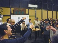 落語家を交え交流会